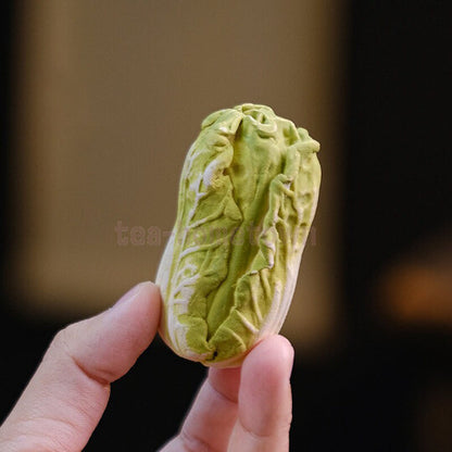 Purple Clay Chinese Cabbage Tea Pet Ornament from Yixing