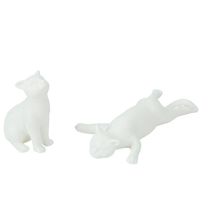 Creative Tea Pet Cat Funny Ornament Table Decoration Microlandscape Lovely Gift
