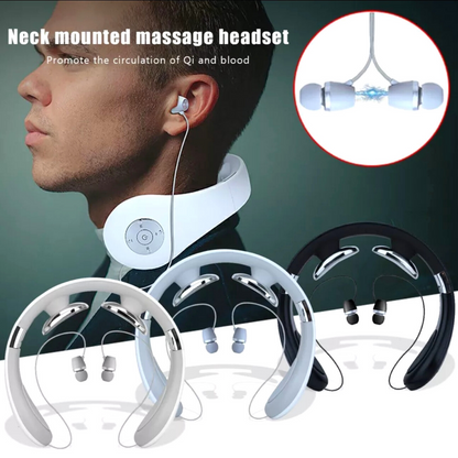 2 en 1 Masaje Masage Masajeador con Audifonos Musica Alivio de Dolor 15 Level