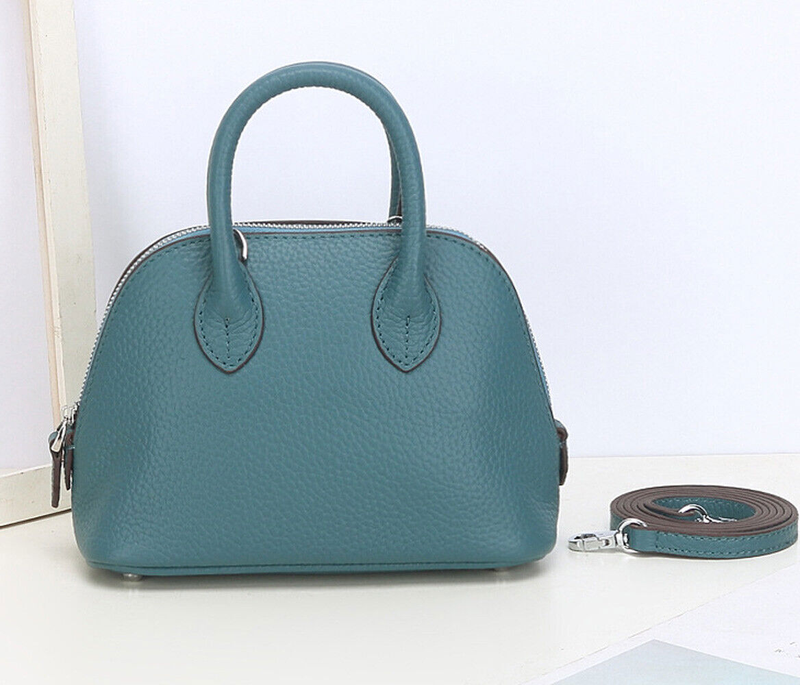 Women's Mini Bag Genuine Leather Shell-Shaped Handbag Luxury Bag Crossbody Purse