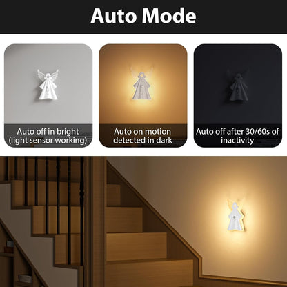 Night Lights Motion Sensor,Rechargeable LED Light with Remote,18 Colors Dimmable