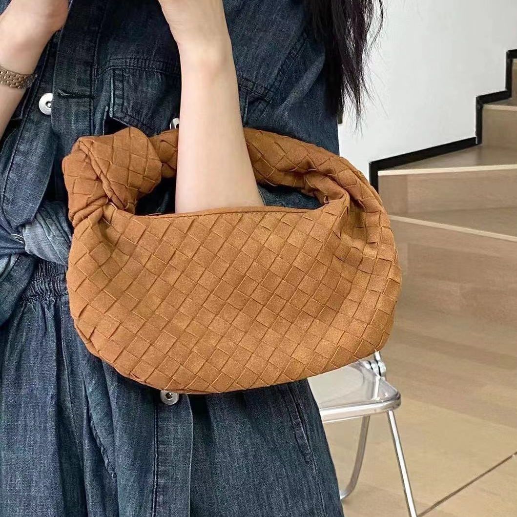Handmade Woven Bag Synthetic Leather Shoulder Bag Handbag 26*3*16 CM Polyester
