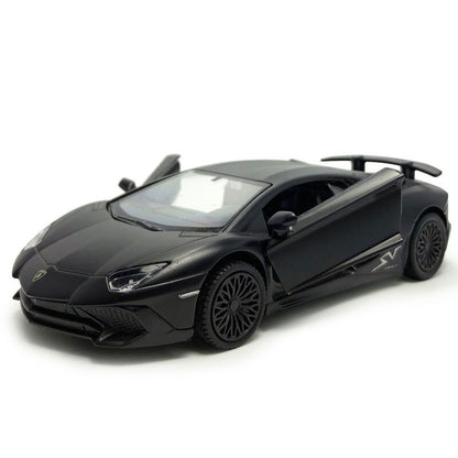 1/36 Lamborghini Aventador LP750-4 SV Model Car Diecast Toy Vehicle Boys Black