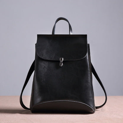 Convertible Small Real Leather Backpack Rucksack Shoulder Bag Purse Cute 2 Sizes