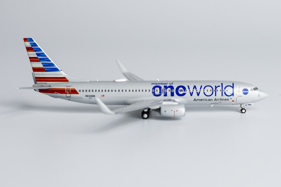 1:400 NG Model American OneWorld BOEING 737-800 Passenger Airplane Diecast Model