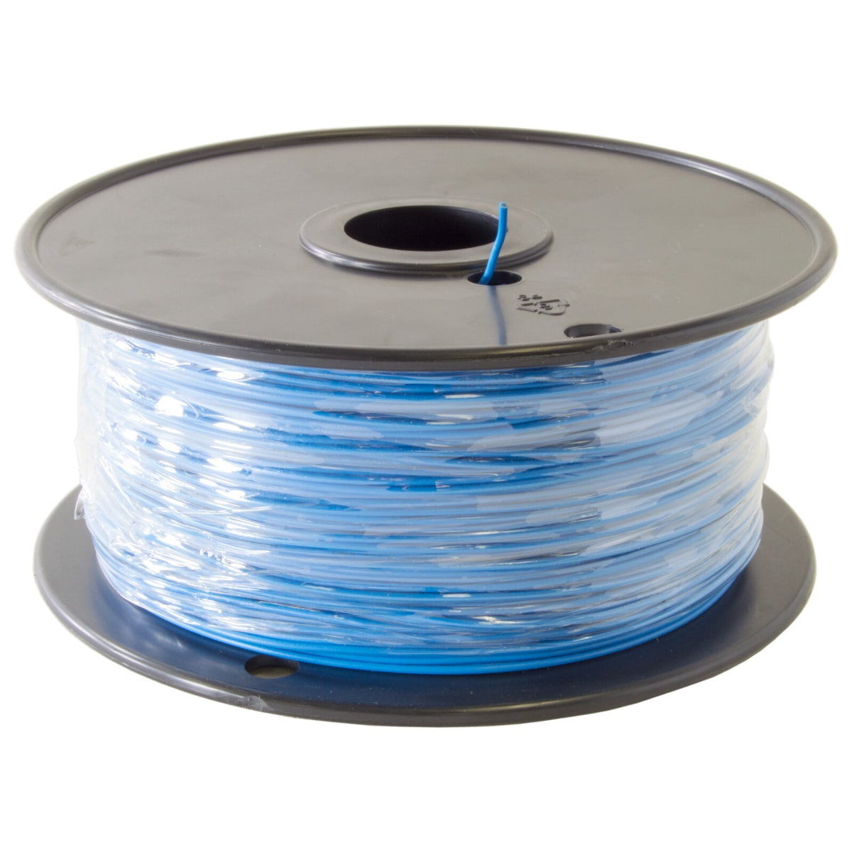 1,000 Feet Blue 22 Gauge Solid Hook-Up Wire, Tinned Copper, PVC Insulation