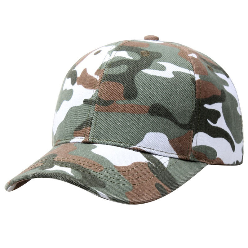 Mens Womens Camouflage Baseball Cap Army Hat Camo Military Fishing Leisure Cap~ಇ