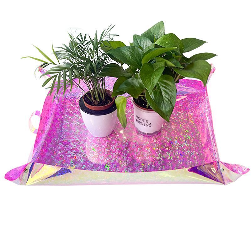Planting Mat PVC Holographic Gardening Potting Pad Foldable Garden Tools 68x50cm