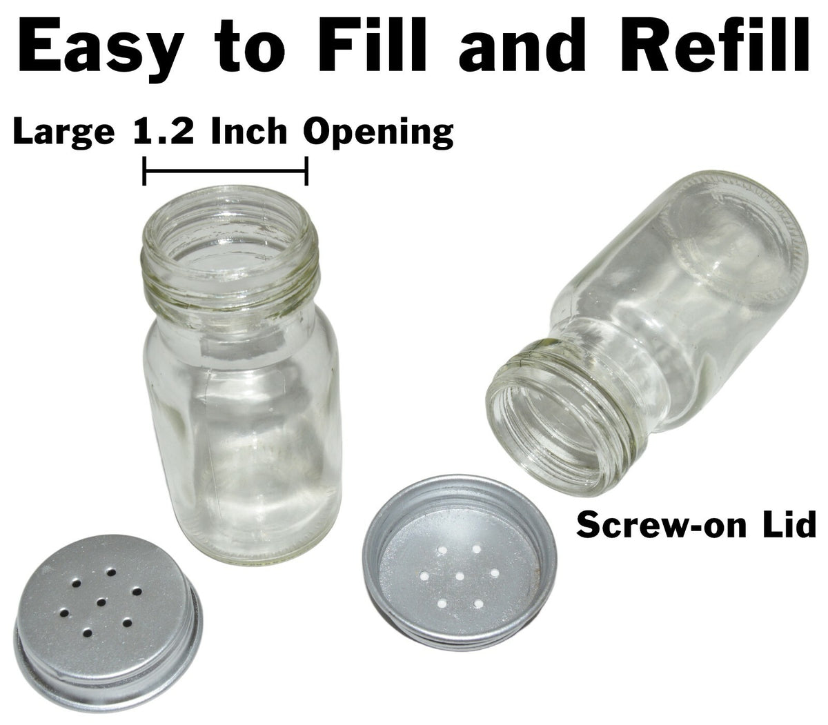 Farmhouse Salt & Pepper Shakers with Caddy Set, Galvanized Rustic Vintage Style