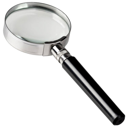 3 Pack Magnifying Glass 3X Magnification, 2-inch Diameter with Chrome Rim