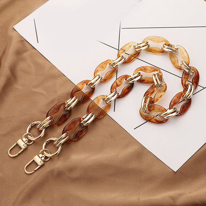 Shoulder Strap Detachable Replacement Bag Fish Bone Acrylic Resin Handbag Chain