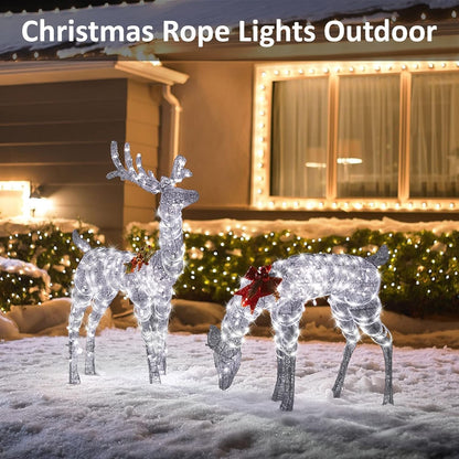Solar Rope Lights Outdoor Waterproof 66ft 200LED Tube String Lights for Yard