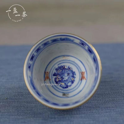 Chinese made multi-color porcelain tea cup master craftsmanship tea cup
