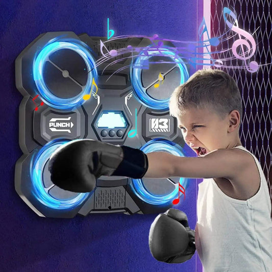 Music Boxing Machine with Bluetooth & LED Light Effects