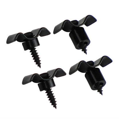 2 Sets Black Guitar String Trees Retainer Guides w/ Screws Kit for Guitar Bass;
