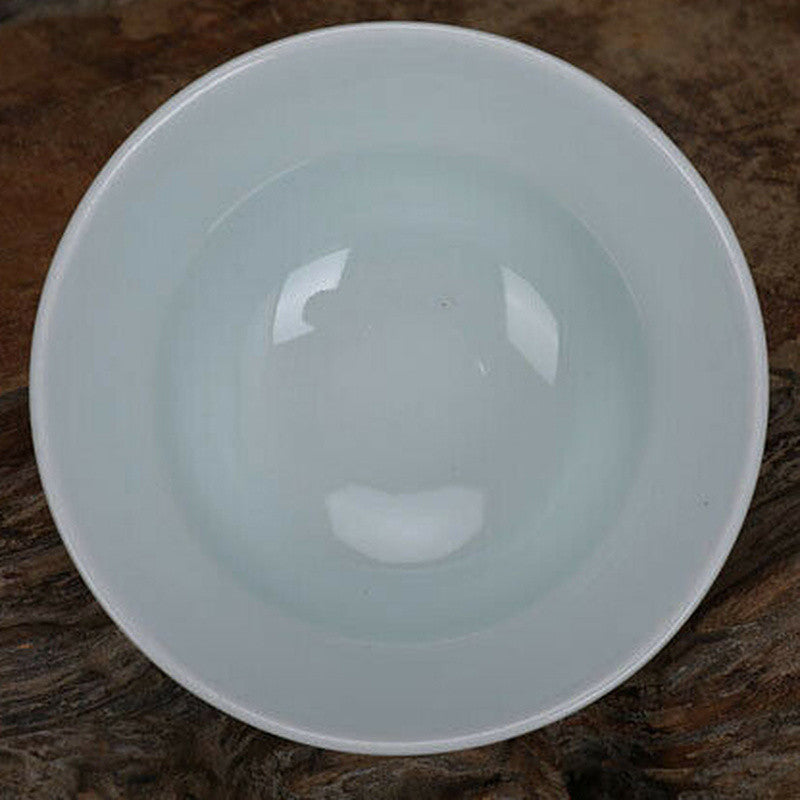 8.1cm Chinese Jingdezhen Antique Red Glaze Porcelain Teacup Home Decoration