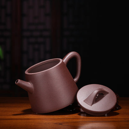 5.1" Collect Chinese Yixing Zisha Pottery Purple Clay 250ML Kung Fu Teapot 高石瓢