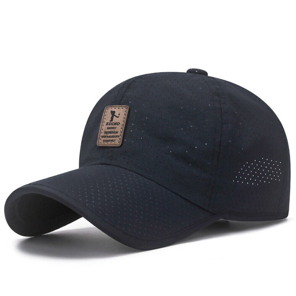 Summer Snapback Quick Dry Mesh Baseball Cap Outdoor Golf Breathable Hat Unisex