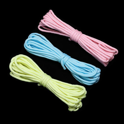 Glowing Luminous Paracord550 100FT Parachute Lanyard Rope 9 Strands core 1/5/10M