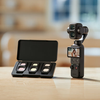 DJI Osmo Pocket 4 Pro (Pocket 4P) ND Filter Kit – ND16 / ND64 / ND256 (Black)