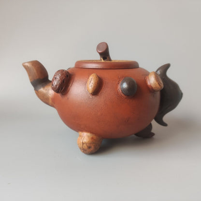 Vintage Chinese Yixing Purple Clay Teapot Zisha Ceremony Collectible Rare Large