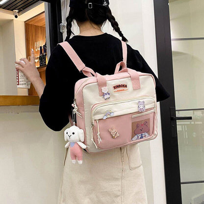 Backpack Portable Multifunctional Travel Shoulder Bags Small Schoolbag 30*29*9CM
