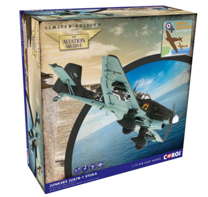 1:72 Corgi Junkers Ju87B-1 Stuka S2+LM W.Nr 5600 Bomber Diecast Fighter Model