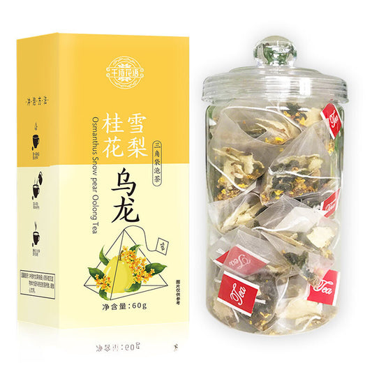 Osmanthus Flowers Snow Pear Oolong Tea Chinese Herbal Tea Bags 60g 3g X 20 Bags