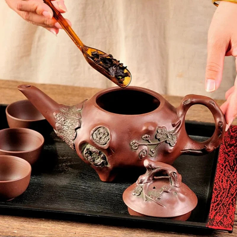 500ml Chinese Yixing Purple Clay Tea Pot Creative Tea Accessories Filter Teapot