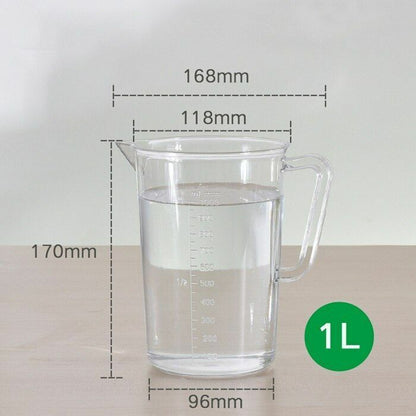 500ml-3L Plastic Measuring Cup Heat Resistant Liquid Jug Container Measure Tools