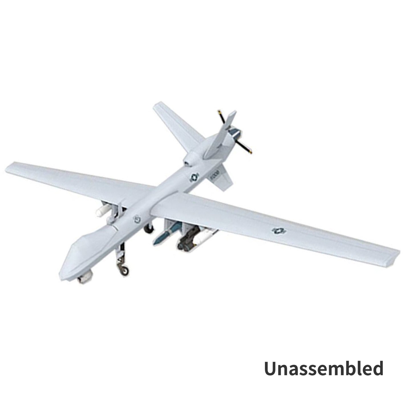 1:32 MQ-9 Reaper UAV 3D Plane Paper Model Aircraft Puzzle Ornaments Unassembled