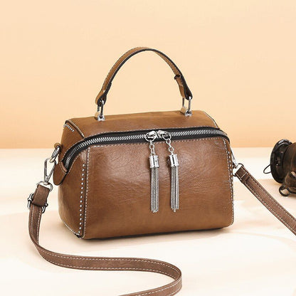Leather Handbag Multicolor Crossbody Bag Shoulder Bag Polyester Zipper Versatile