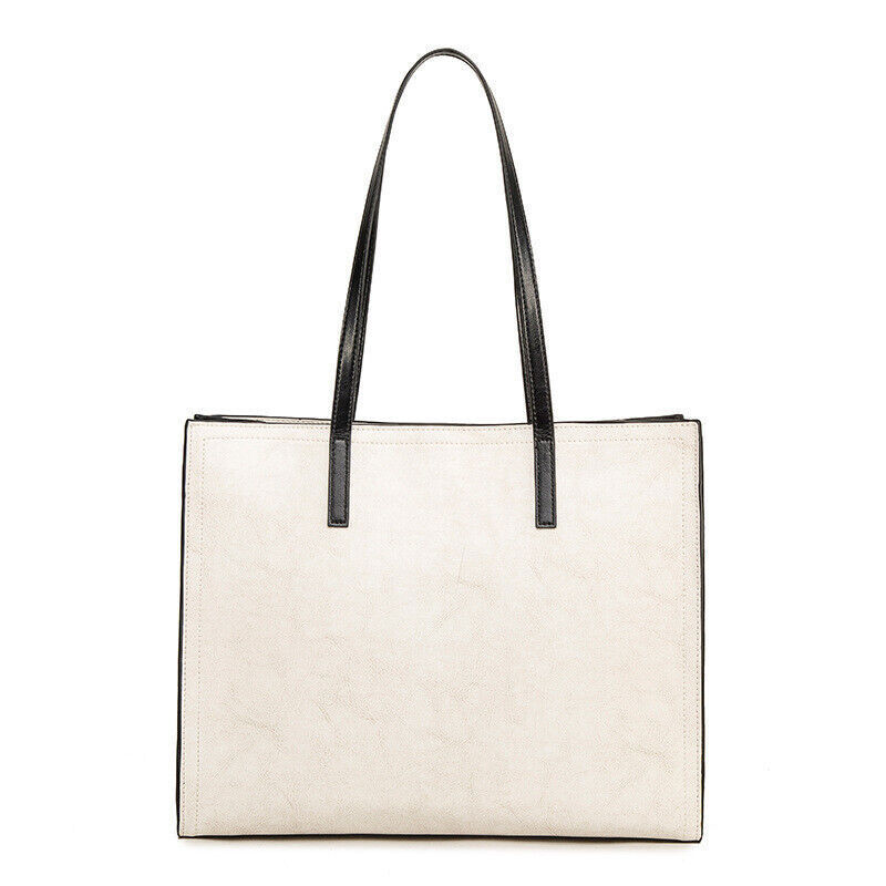 Genuine Leather Women's Large Handbag, Crossbody Shoulder Bag Satchel Tote Bag