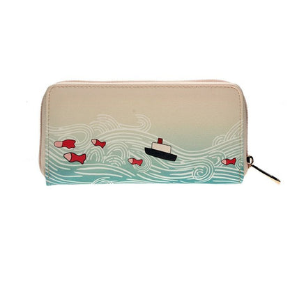 Fashionable Lovely Printing Female Wallet Women Purse Bag 110*10 CM Polyester