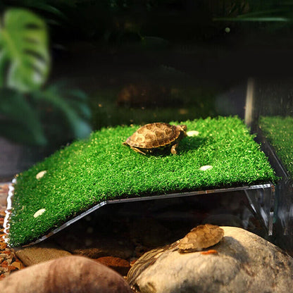 Turtle Platform S M L Grass Ramp Float Decorations Terraces Reptile Resting Moss