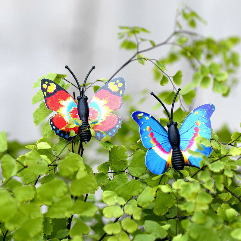8pcs Simulation Butterfly Decoration Supplies Moss Micro Landscape Garden Deco