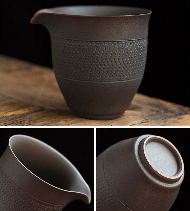 Jianshui Purple Pottery Complete Tea Set Ceramic Gaiwan Tea Pot Cup Tea Strainer