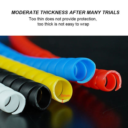 Electric Scooters Line Organizer Pipe Protection Spiral Wrap Winding Cable Wire