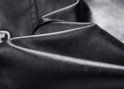 Men's PU Jacket Korean Style Casual Leather Coat