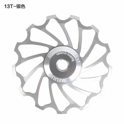 Rear Derailleur Guide Wheel 2pcs MTB Road Bike Ceramic Pulley 7005 11T Cycling