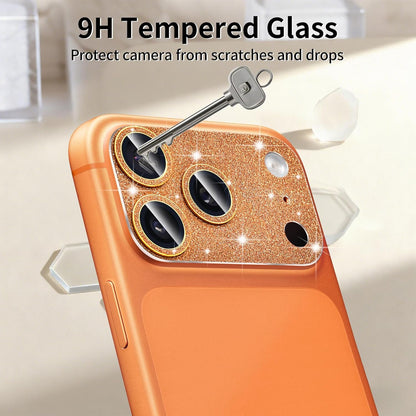 Compatible with Iphone 17 Pro Max Camera Lens Protector, Bling Glitter 9H Temper