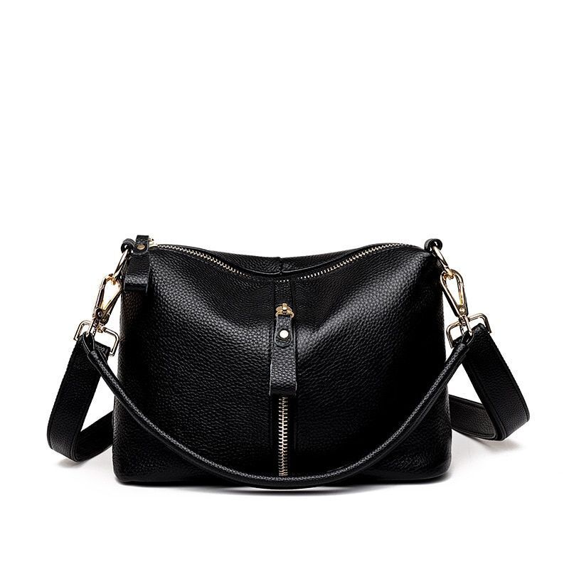 Luxury Handbag Genuine Leather Vintage Tote Shoulder Messenger Purse 25*18*10 CM