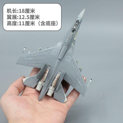 1:100 18CM Chinese J-16 Fighter Plane Airplane Diecast Military Aircraft Model