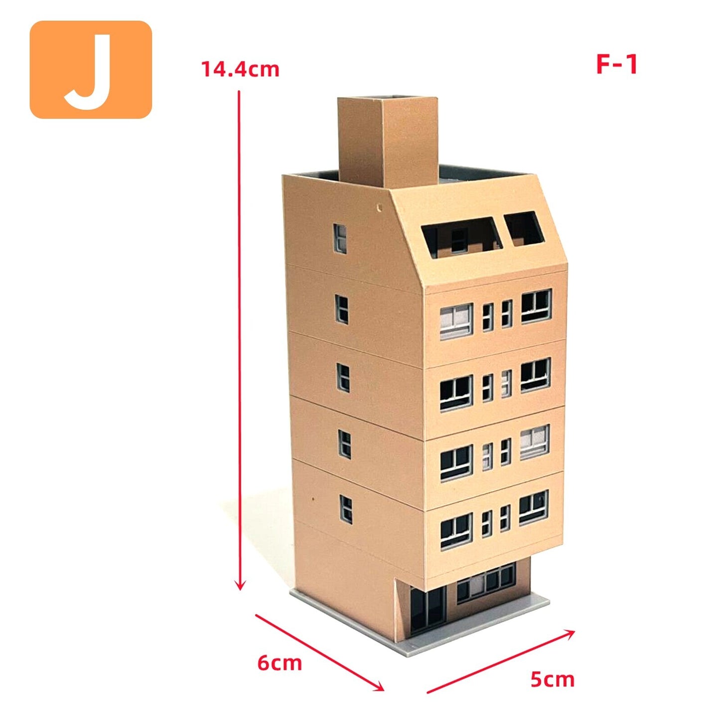 1:150 N Scale Train Railway Modern Scene Office Building Model Toys