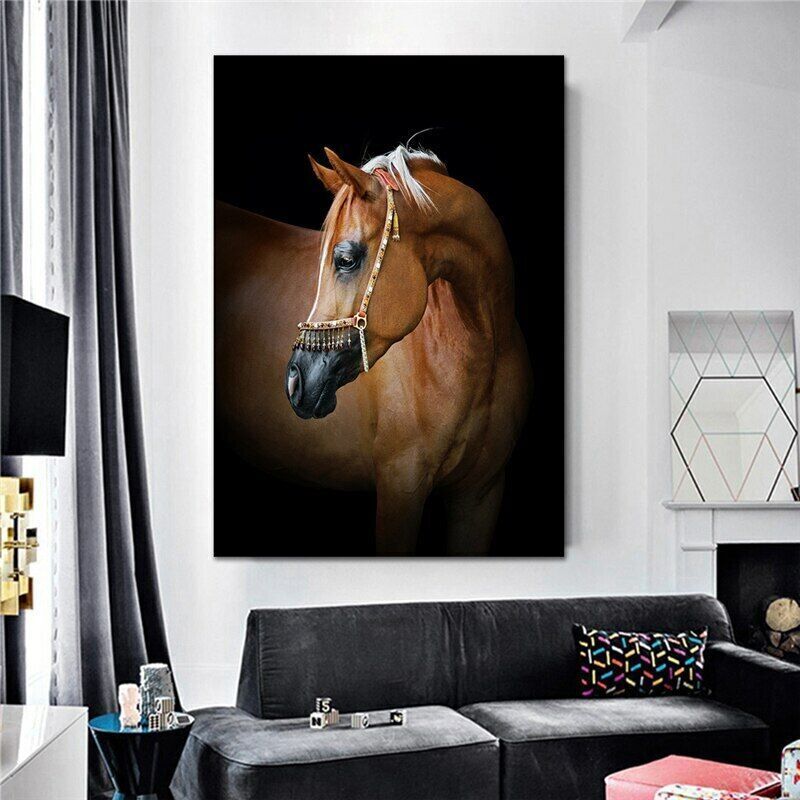 Horse Canvas Painting Animal Wall Art Pictures Home Decor Wall Poster Prints Art