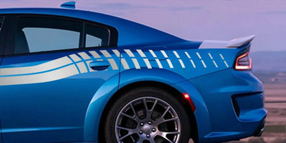 2 PCS Car Waist Line Stickers Sport Stripes For Dodge Charger Side Door Decals
