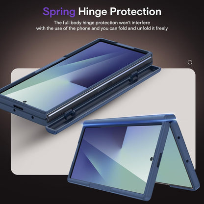 for Z Fold 7 Magnetic Case with Belt Clip Holster, [Compatible with Magsafe] [Te