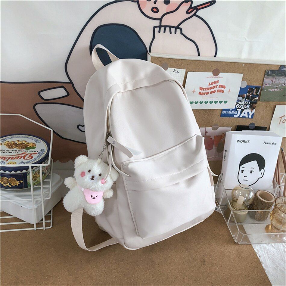 Cute School Backpack Purse Women Nylon Softback Book Fashion Travel Rucksack 1PC