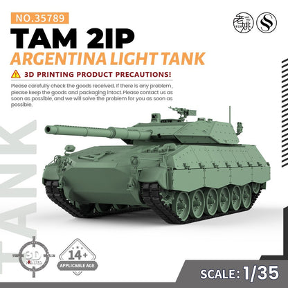 SSMODEL 1/35 Military Model Parts Argentina TAM 2IP Light Tank SS35789