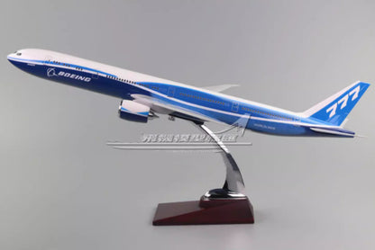 47CM WORLDLINER BOEING 777-300ER Passenger Airplane Resin Aircraft Plane Model